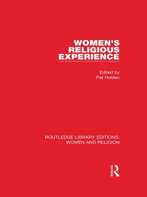 Women's Religious Experience (RLE Women and Religion) - ebook